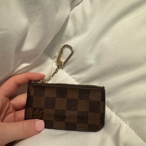 Louis Vuitton Brown Checkered Key & Card Holder
